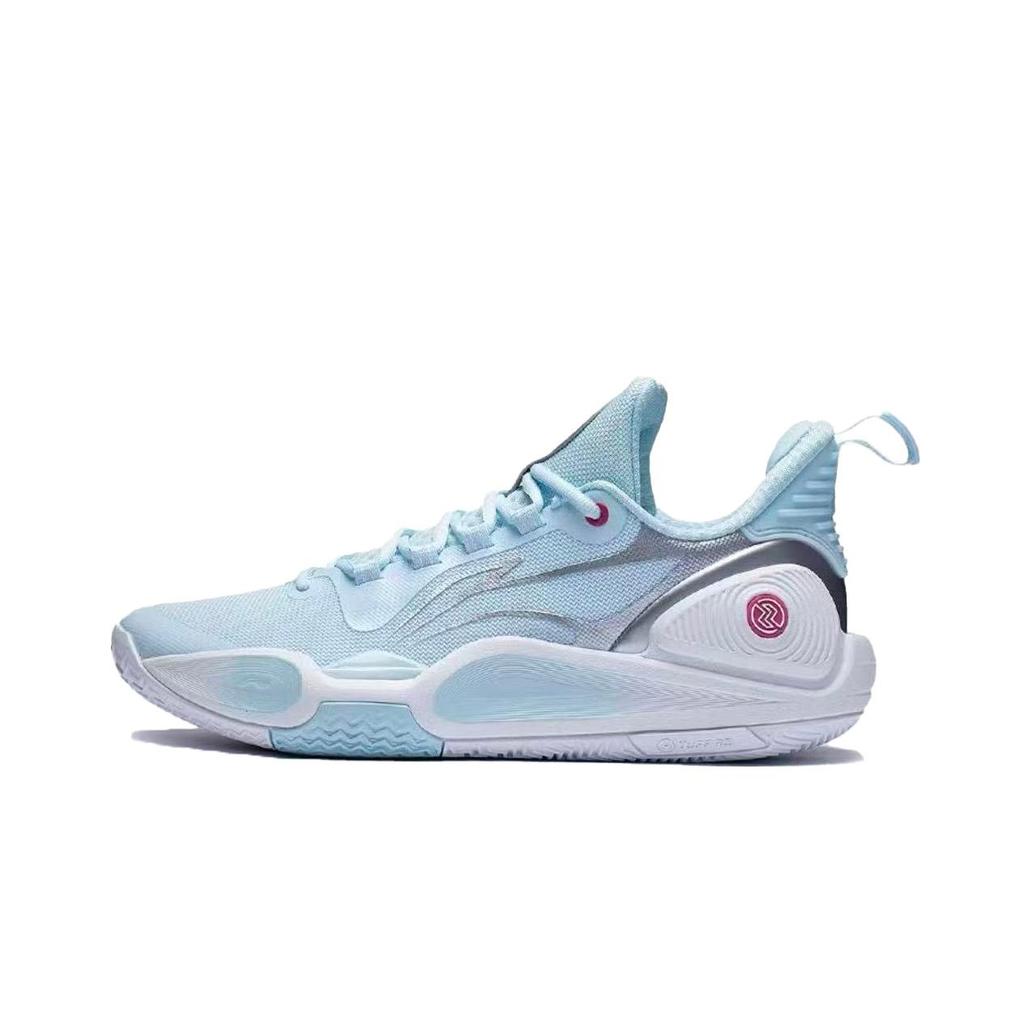 Li Ning Speed 9 Амортизирующие Нескользящие Износостойкие Низкие Баскетбольные Кроссовки Унисекс Сине-Розовые ABPT001-6(Команда1497-)