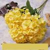 Silk Artificial Hydrangea 5 Heads Wedding Bridal Bouquet Decorative Fake Flowers  for Vases