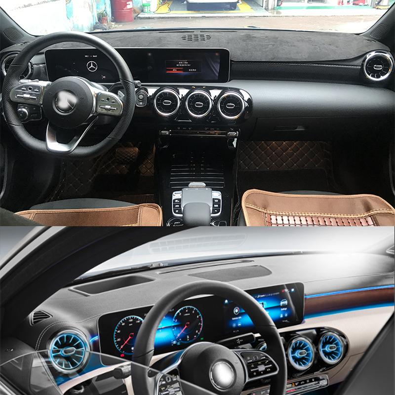 Для 2018-2022 Benz A-Class W177 220 V177 200 Dashmat Крышка приборной панели Панель приборов Солнцезащитная изоляция Защитная накладка Ковер Украшения