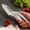 Stainless Steel Chicken Bone Scissor with Safety Buckle Food Scissor Food Cutter  Fish