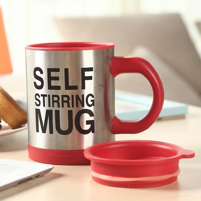 Hi Coffee Mug Self Stirring Quitter Travel Lazy Coffee Mixing Cup Home