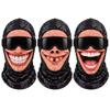 3D Face Printed Old Man Balaclava Face Mask White Mustache Ski Mask Hood Novelty Headwear  For Men