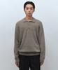 MUSINSA STANDARD [Victoria Wool] Minimal Collared Knit [Taupe]