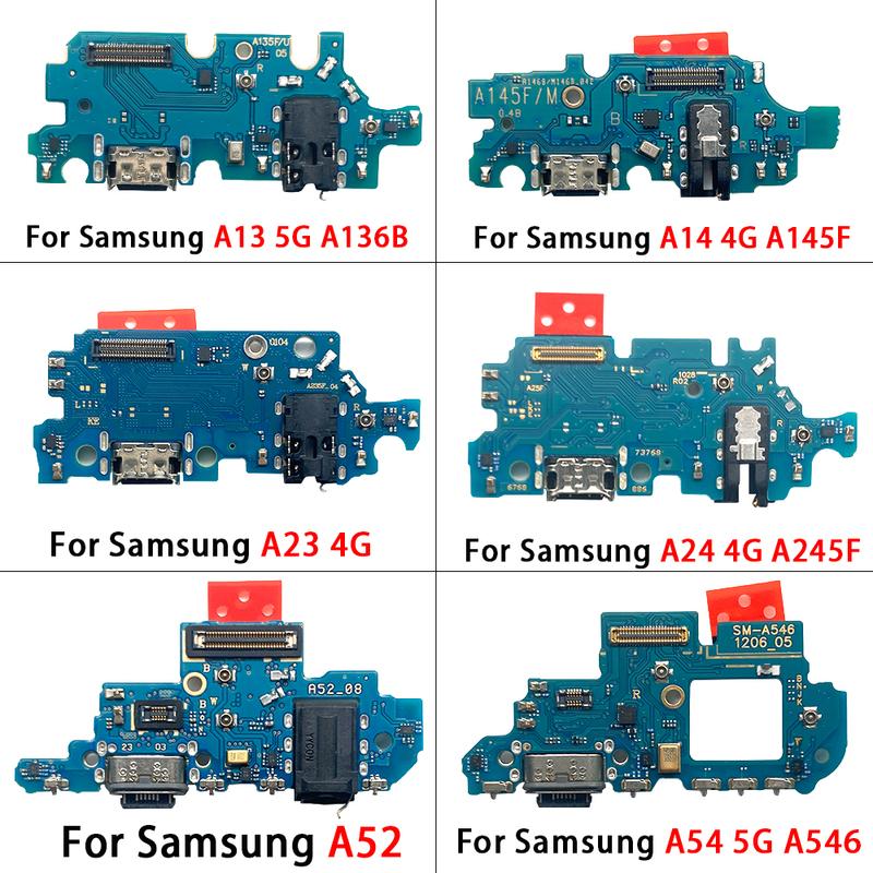 Для Samsung A13 A23 A33 A53 A52 A72 A14 A24 A34 A54 4G 5G Порт USB для зарядки Док-станция Зарядное устройство Плата разъема С гибким шлейфом Micro