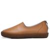 Fashion Genuine Leather Flats Casual Slip On Loafers Woman Shoes Comfortable Soft Bottom Flat Shoes Vintage Style Woman Footwear