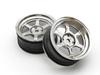 Kyosho RAYS TE37V Wheels 5mm Offset of FAH709SM (FZD2/Plated/Pack 2)