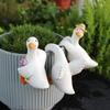 3PCS/SET Resin Duck Flowerpot Pendant Adorable Shape Flower Pot Decor Duck Figurine  Balcony