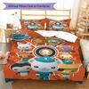Octonauts Heroes Bedding Quilt Set Quilt Cover Pillowcase Home Decoration Birthday Gift (1 * duvet cover + 2 * pillowcase, without core)