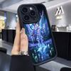 Genshin Impact Коломбина Для iPhone 17 Pro Max 16 15 14 13 12 11 Plus Черный Мягкий Чехол для Телефона