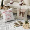 Корейская модная наволочка с бантом, дышащая льняная наволочка, приятная для кожи, для домашнего декора, с потайной молнией