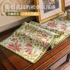 New American pastoral style jacquard table flag dining table decoration long cloth TV cabinet side cabinet decorative cover cloth imitation cotton