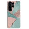 Coque Pour Samsung Galaxy S26 Ultra Fond De Texture Abstrait Vert Marron Maniacase