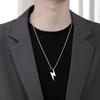 Stainless Steel Stainless Steel Necklace Gold Plated Lightning Bolt Necklace Men Jewelry