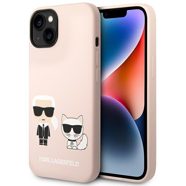 Etui do iPhone 14 Plus Karl Lagerfeld MagSafe Jasnoróżowe