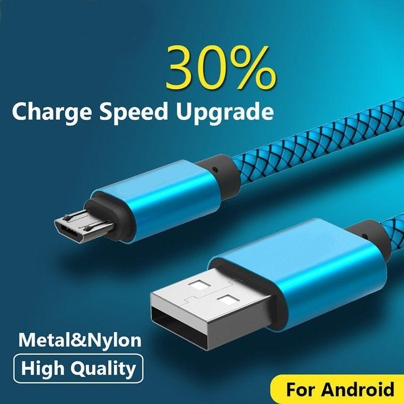 Micro USB Cable Fast Charging Phone Charger Cable For Xiaomi Redmi Huawei Y7P Y6P Y5P P Smart Honor 9A 9C 9S 8A 8S Samsung S6 S7 OPPO HTC Data Cable