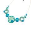 [K1503] - Turquoise 'Coloring' Designer Necklace