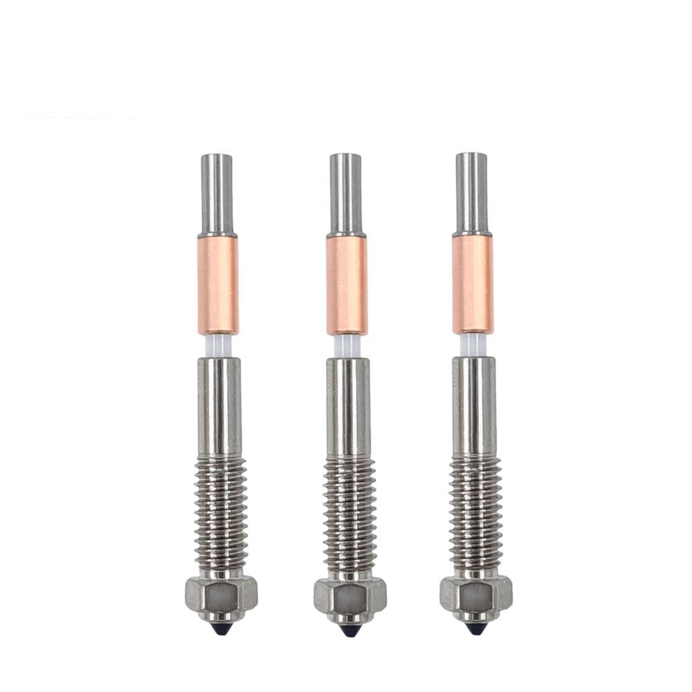 High Temperature Insulation Integrated Bimetal Ceramic Quick Removal Nozzle 0.2‑0.8mm for QIDI Plus 4 3D Printer Accessories