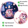 Decorative Party Backgrounds Pink Purple Halloween Static Window Clings Cute Milk Tea Ghost Witch Indoor Outdoor Glass Stickers Cat Decals