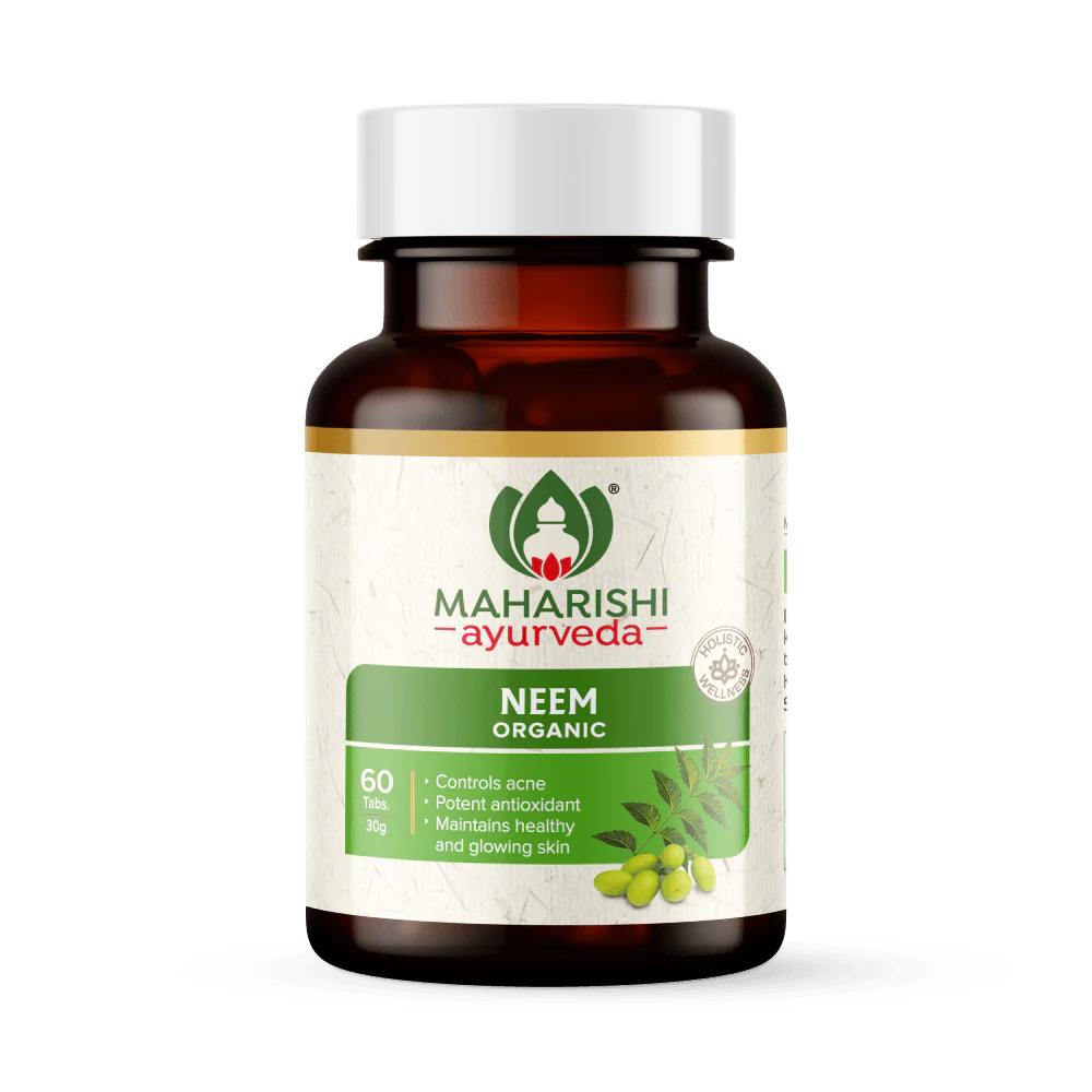 Organic Neem (60 Tabs, 500 Mg), Organic Neem Maharishi Ayurveda