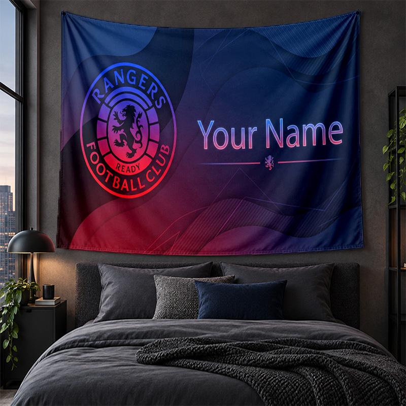 Personalized Tapestry Wall Hanging Rangers FC Pattern Art Background Cloth