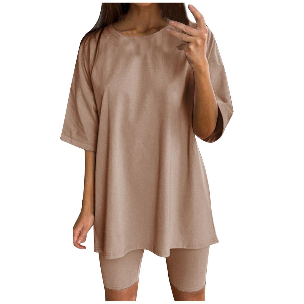 Fashion Women's Solid Color Loose And Slim Belt Sports Casual Women Suit