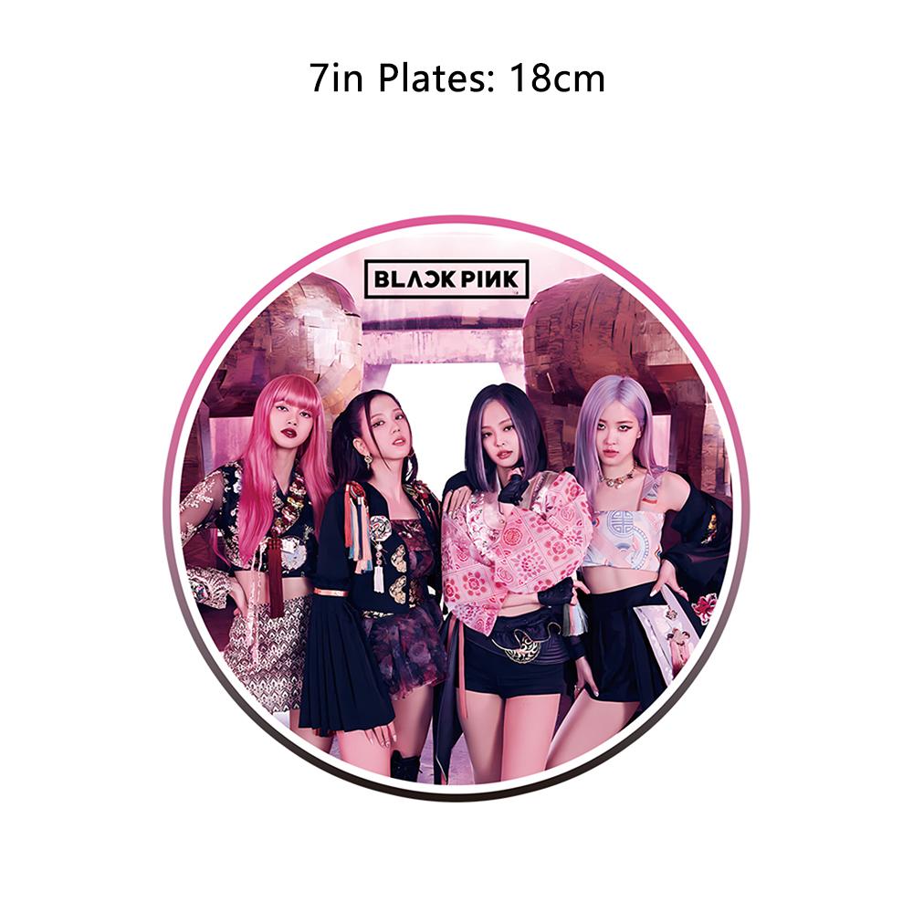 Посуда для дня рождения Blackpink включает Тарелки Салфетки Скатерти Стаканы