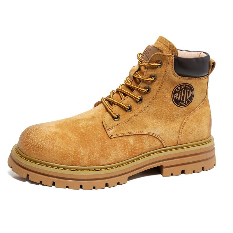 Американские ретро ботинки Мартин мужские и женские 2025 зимние бархатные на платформе пара рабочие ботинки трендовая обувь-J