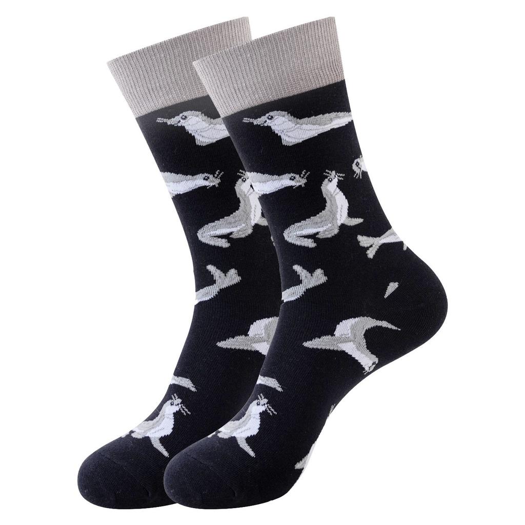 5 pairs of trendy mid-calf socks for men: fun and quirky designs