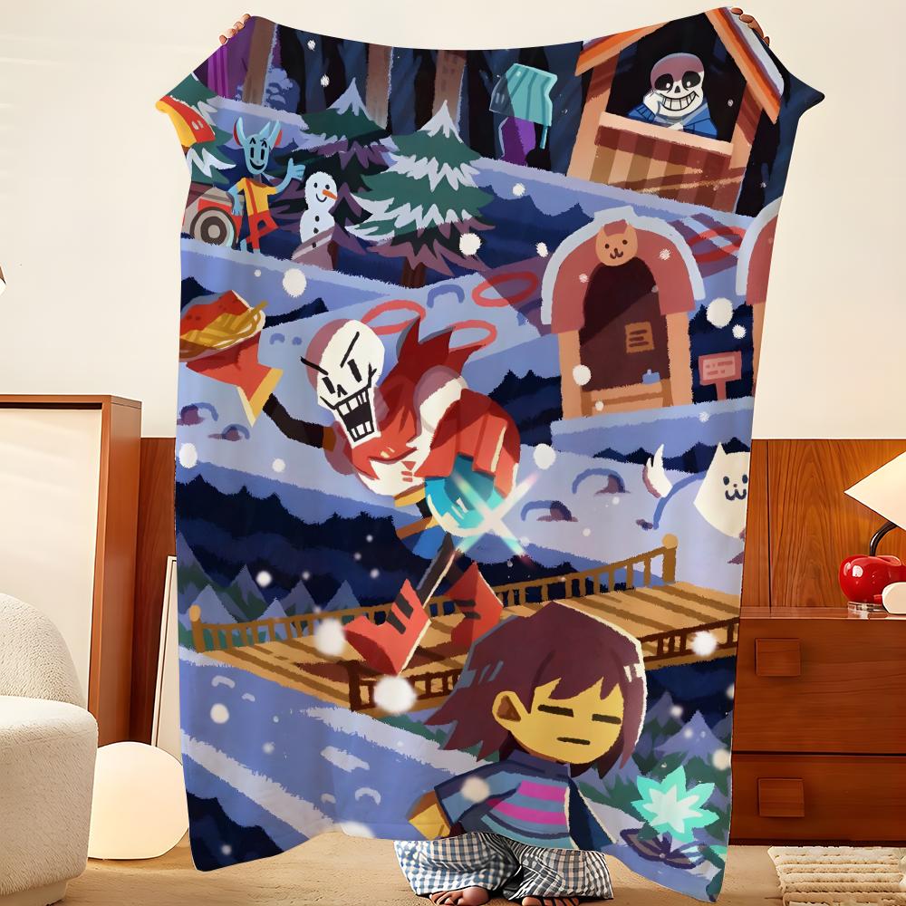 Игровое одеяло-плед U-Undertale, легкое, уютное, прочное, моющееся, милое, классное