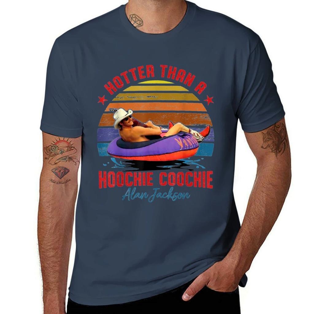 Hotter Than A Hoochie Coochie TShirt Daily Wear Plain Short Sleeve Shirt
