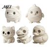 Creative Office Desk Accessories Miniature Mummy Animal Figurine, 3D Printed Pig Chicken Dino Duck Niche Holiday Collectibles Cat Statue, Spooky Cute