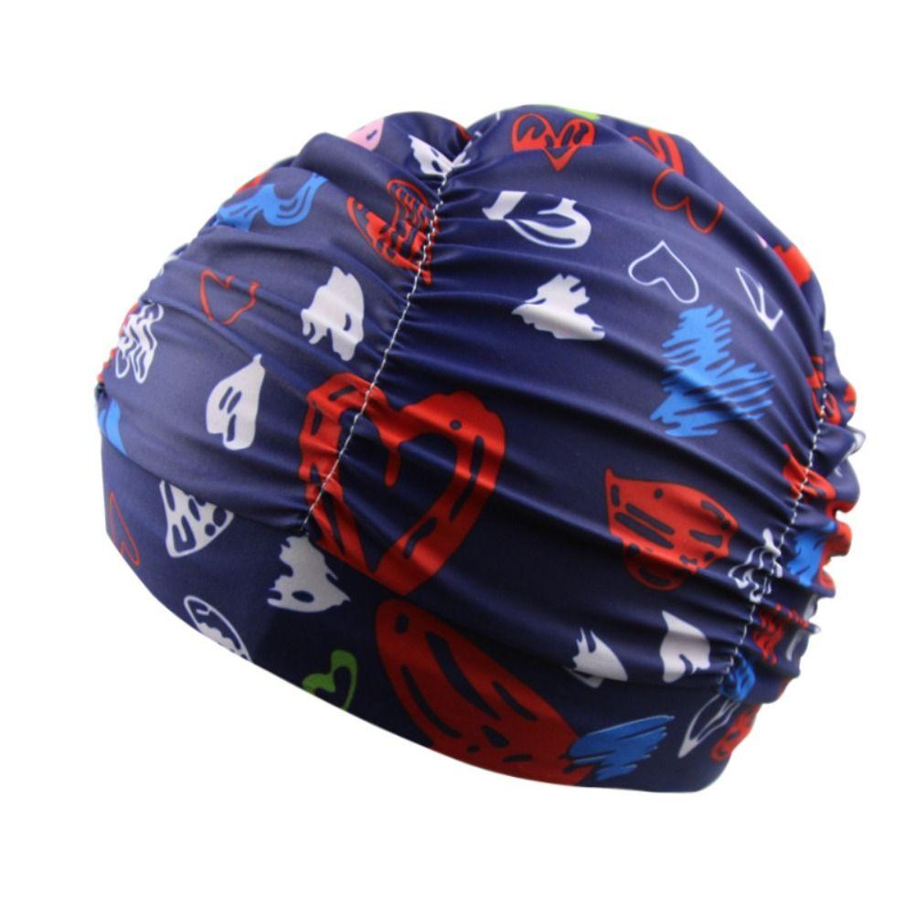 Быстросохнущая шапочка для плавания оверсайз с принтом, шапочка для купания, шапочка для плавания в горячем источнике, плавание
