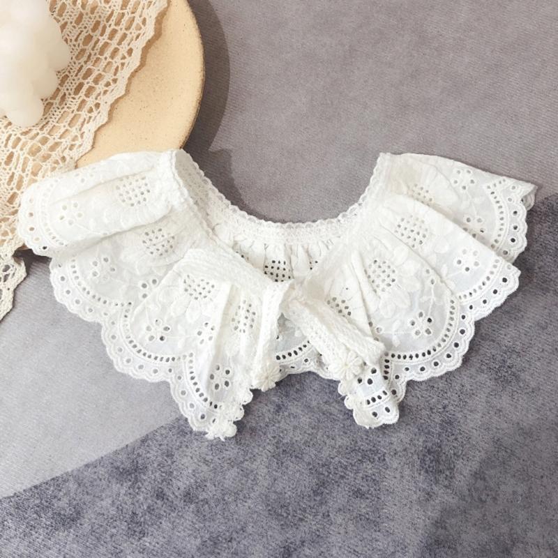 Съемный воротник Детский воротник с вышивкой Воротник-обманка Ложный воротник Кружевной воротник