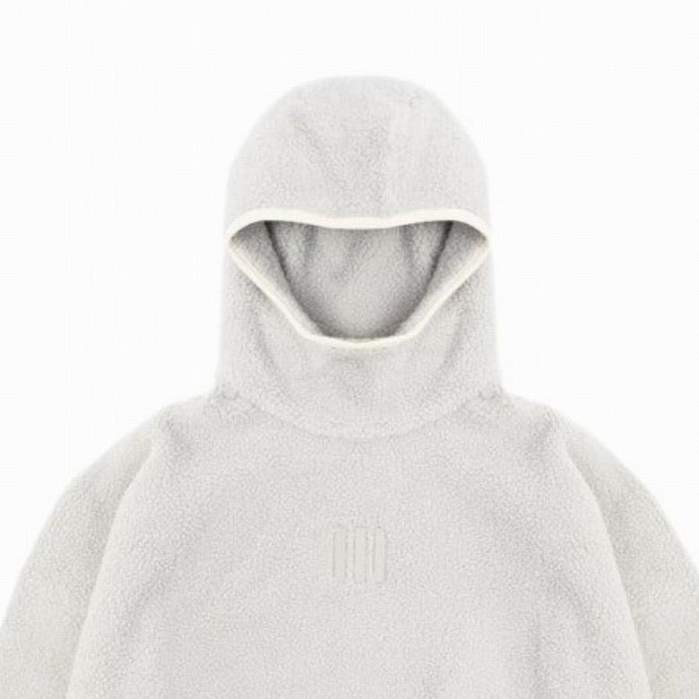 adidas X Fear of God Athletics Hike флисовая толстовка с капюшоном Sesame мужские топы белые IM6074