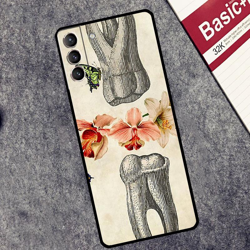 Чехол с рисунком зуба и дантистом для Samsung Galaxy S24 S22 S23 Ultra Note 20 S9 S10 Note 10 Plus S20 FE S21 FE
