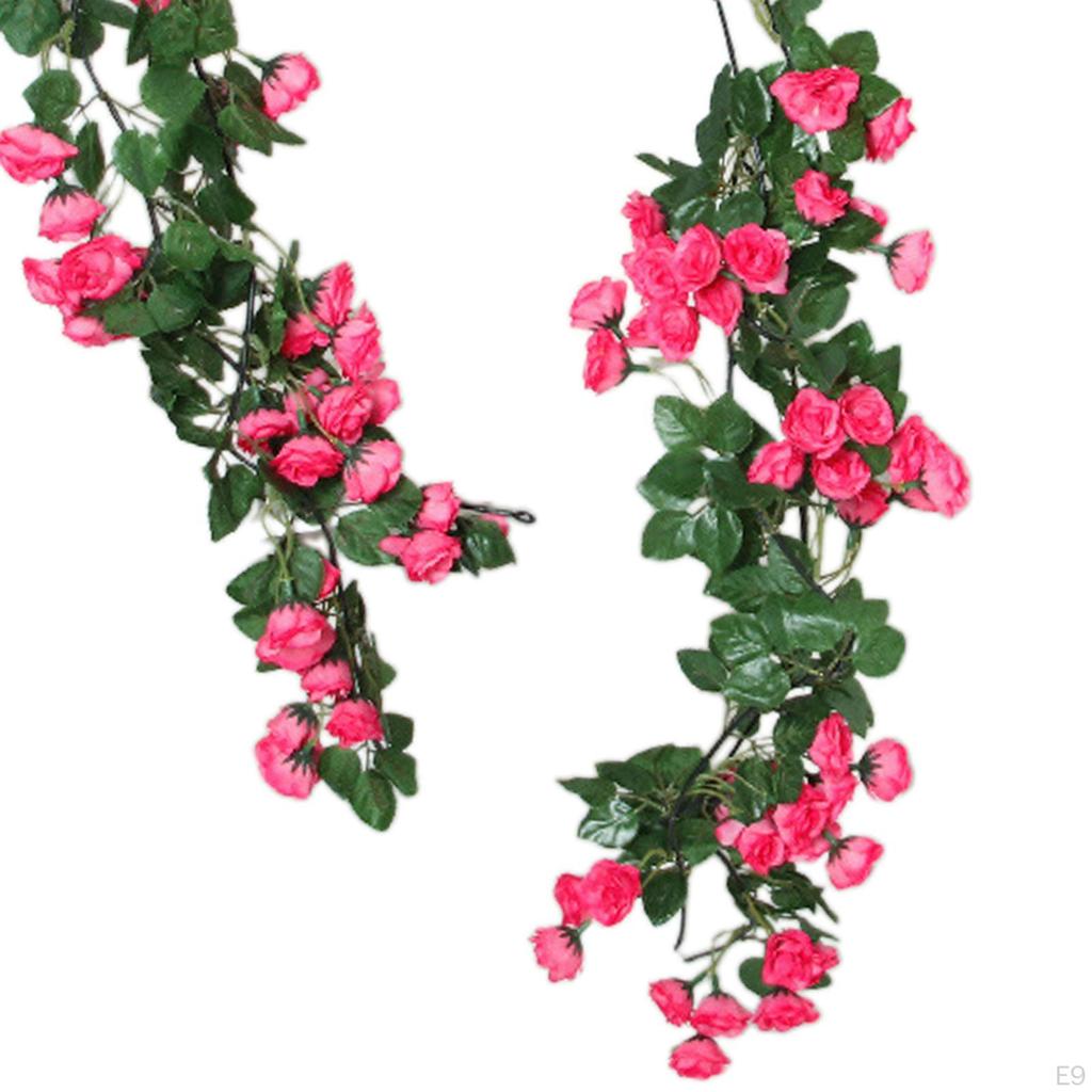 Искусственный декор из розовой лозы для украшения дома