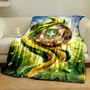 Football-Themed Designed Flannel blanket for bedroom, living room, sofa, and nap