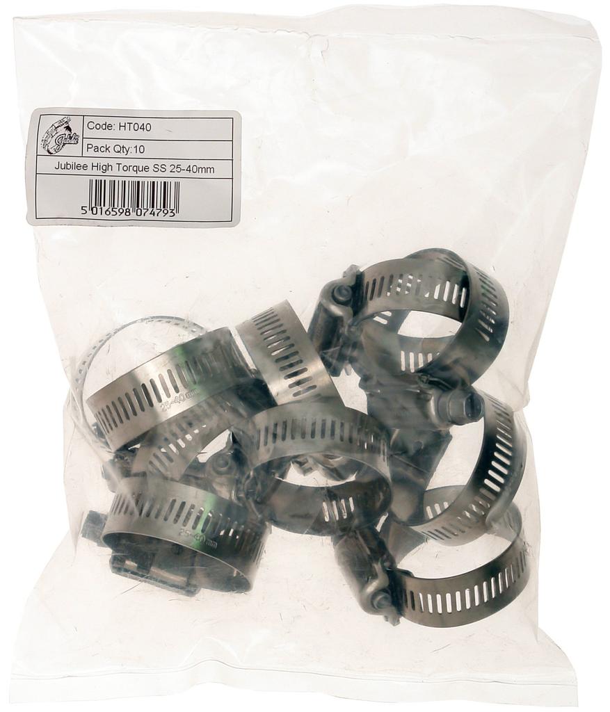 Jubilee Hose Type Stainless High Torque HT040 Clip, 16.0mm (All Steel, SUS304, Type)