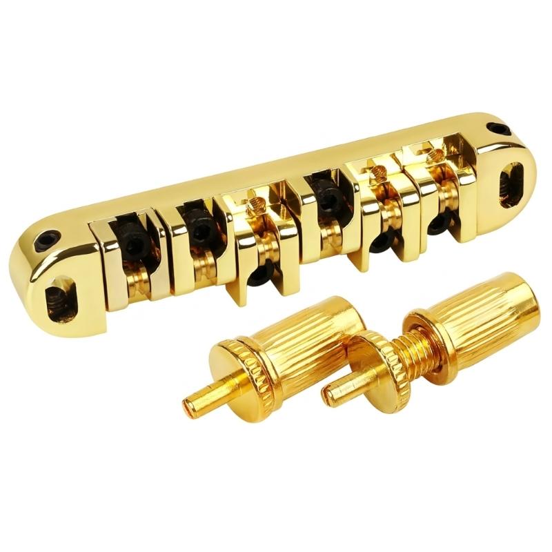6 String Guitar Bridge Replacement Roller Saddles Guitar Bridge Tailpiece Electric Guitar Bridge Easy to Install