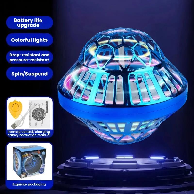 Upgraded UFO With LED Lights Flying Spinner Fidget Toys Boomerang Flyorb Magic Flying Ball Drone Orb Fly Nova Children Toy Gifts