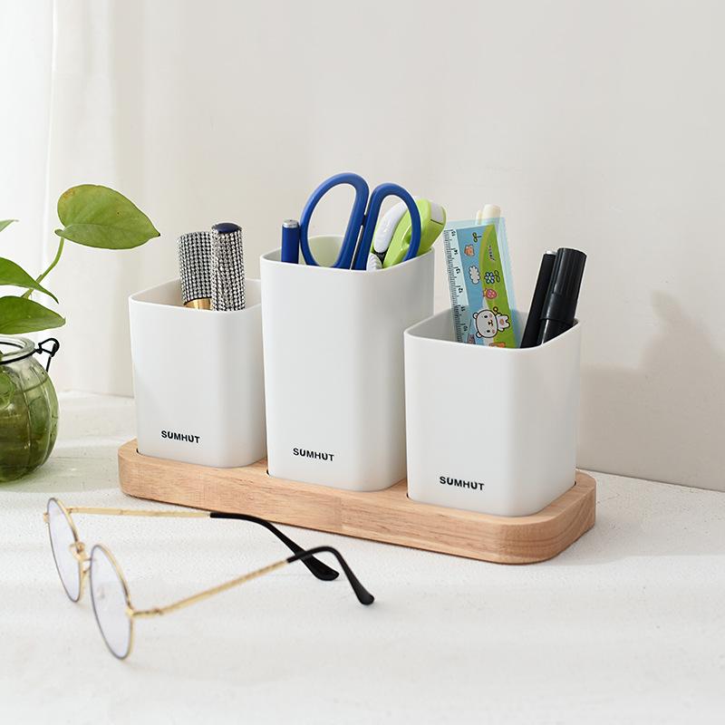 Органайзер для макияжа, ящик для хранения, офисный рабочий стол, ванная комната, кухня, косметика, кухонная утварь, посуда, деревянная полка из АБС-пластика с несколькими сетками