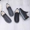 Winter Men's Cotton Shoes Piled and Thickened Wool Warm Shoes Non-slip and Waterproof One-pedal Dad Shoes
