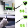 Car Glass Cleaning Brush Windshield Cleaner with 180-Degree Swivel Head Long Handle RV Car Window Cleaning Scrubber