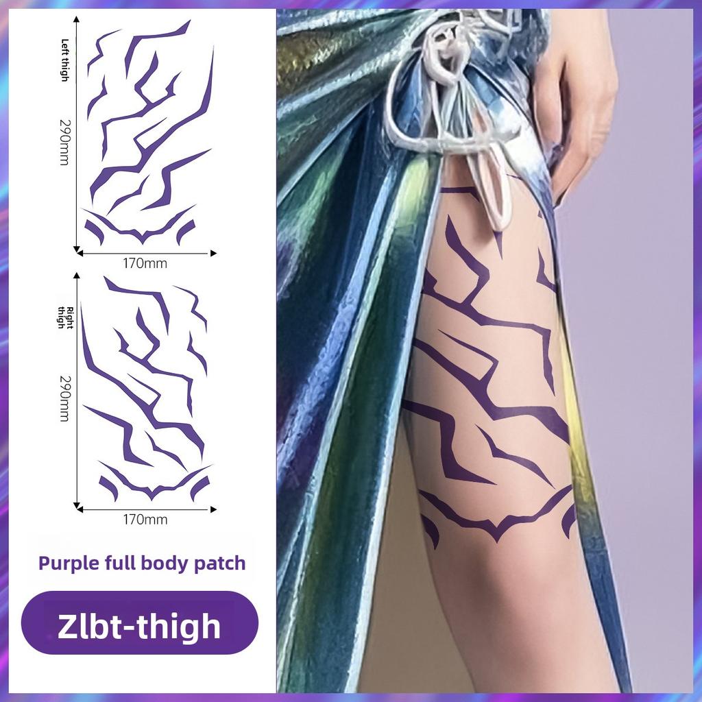 5pcs KPop Demon Hunters Temporary Tattoo Set Rumi& Jinu Patters | Bithday Panty HUNTR/Xi Saja Boys Haloween Cosplay Rumi Tattoos