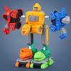 5in 1 Dinosaur Transforming Toys for Boys Dinosaur Car Action Figures Transform Dino Robot Children Educational Fine Motor Skill Take Apart Toys