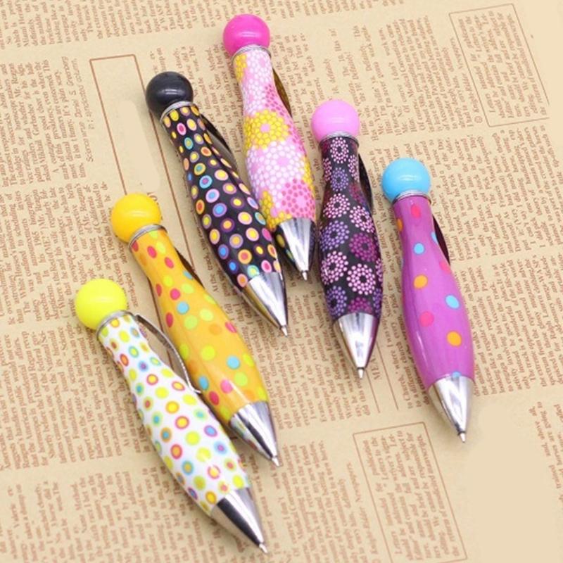 6 Pcs Ballpoint Pen Small Pen Big Fat Pen Wide Grip Pen Gift Pen Smooth Writing Pen School Office Supplies for Teacher