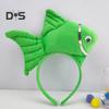 Goldfish Headband Fish Design Costume Hair Hoop Adjustable Headband Cosplay Props Party Dress Up Birthday Supplies