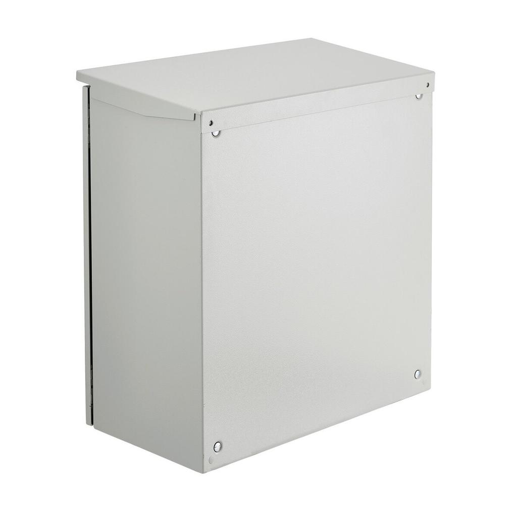 Electrical Enclosure, 24\'\' x 24\'\' x 12\'\', UL Certified NEMA 4 Outdoor Enclosure, IP65 Waterproof & Dustproof Cold-Rolled Carbon Steel Hinged