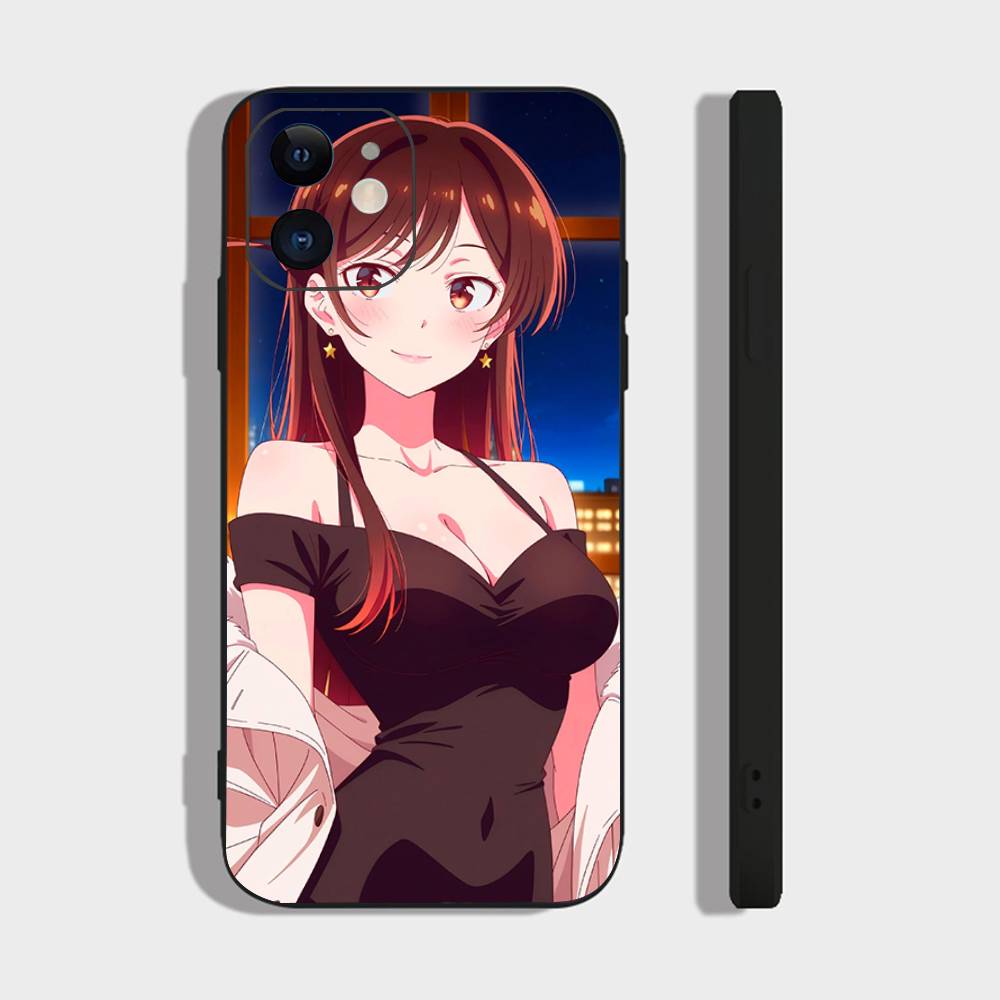 Чехол для телефона Mizuhara Chizuru из аниме «Девушка напрокат» для iPhone 17 Air 16 15 14 13 Pro Max 11 12 Черный силиконовый чехол