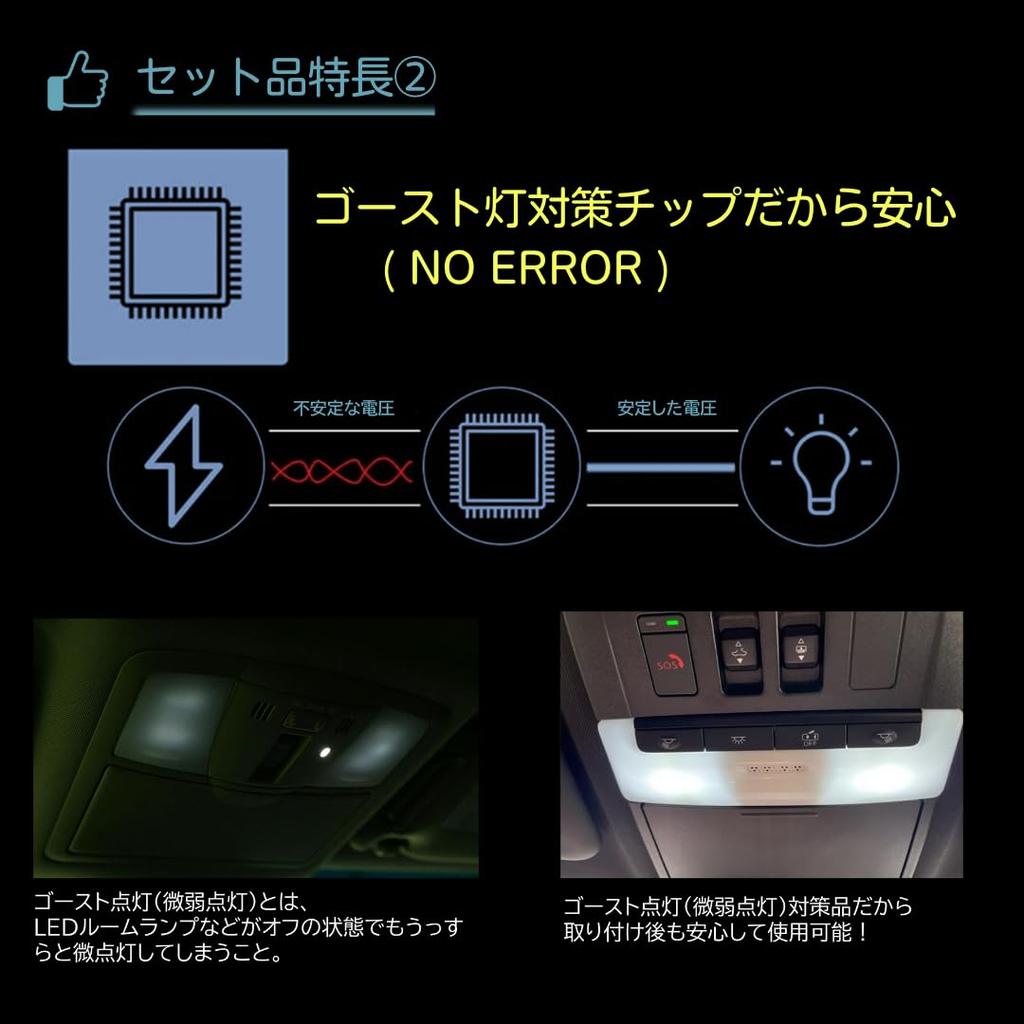 Prius LED Interior Light License Plate Light Set with Installation Compatible with All Toyota 30 Series 40 30/40 Series 8-Piece + Tools. Non-Polar